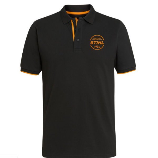 POLO LOGO-CIRCLE, UNISEX, PRETO